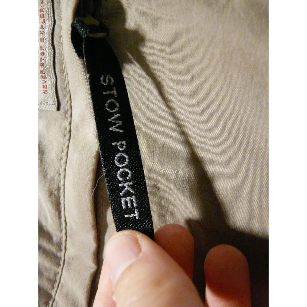The North Face Cargo Pants Mens Large Short Tan Gorpcore Nylon Hiking Outdoor